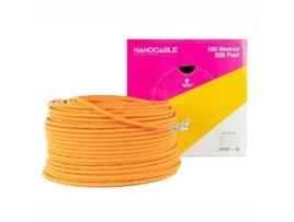 Bobina de Cable Sftp Pimf Awg23 Nanocable 10.20.1700-100 Cat.7/ 100m/ Naranja