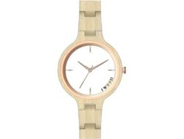 Relógio IWOOD Mulher (Madeira - Bege)