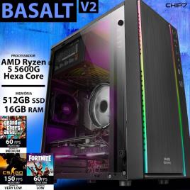 COMPUTADOR GAMING - AMD Ryzen 5 5600G / 16GB RAM / 512GB SSD - CHIP7 Basalt V2