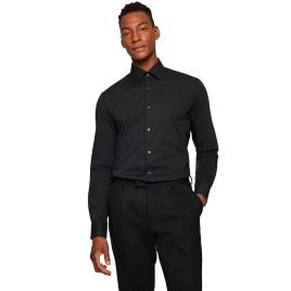 Boss H-joe Kent Shirt Preto 41 / Long Homem