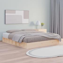 vidaXL Estrutura de cama 180x200 cm 6FT super king madeira maciça