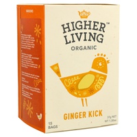 Infusão de Gengibre Bio 15 unidades de 37g - Higher Living