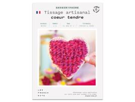 Caja de Bricolaje - Corazón rojo y rosa para tejer