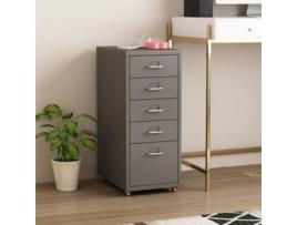 Gabinete de arquivo EN.CASA Aço (Cinzento - 69 x 28 x 41 cm)