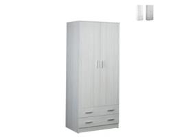 Guarda-roupa de quarto moderno guarda-roupa 2 portas 2 gavetas Fanny