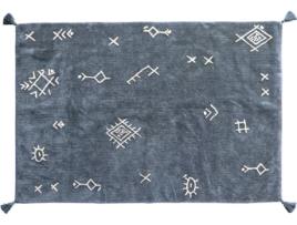 Tapete Infantil HAPPY DECOR KIDS Itza Stone (Azul - Algodão - 140x200 cm)