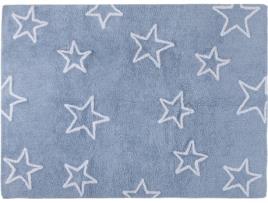 Tapete Infantil HAPPY DECOR KIDS Estrellas (Azul - Algodão - 160x120 cm)