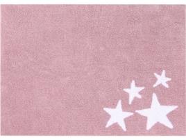 Tapete Infantil HAPPY DECOR KIDS Four Stars (Rosa - Algodão - 160x120 cm)