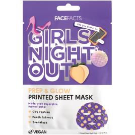 Máscara Facial de Tecido Girls Night Out Face Facts