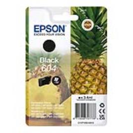 Tinteiro Epson 604 Preto Original Série Ananás (C13T10G14010)