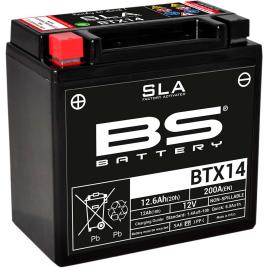 Bs Battery Btx14 Sla 12v 200 A Battery Prateado