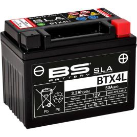 Bs Battery Btx4l Sla 12v 50 A Battery Prateado