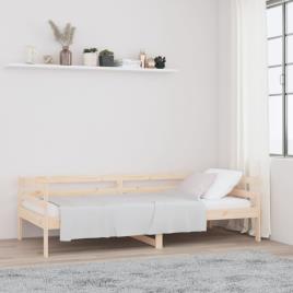 Sofá-cama 80x200 cm Madeira de Pinho Maciça