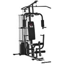 HOMCOM Multi Estação de Musculação com Placas de Peso de 45kg Carga Máxima 120kg para Treinamento Fitness 150x110x210cm Preto   Aosom Portugal