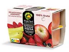 Puré De Fruta Pom`bel Maçã Morango E Banana 4x100g