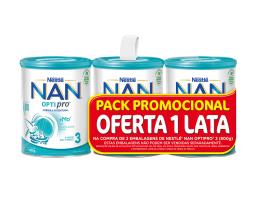 Leite Nan 3 Pack 3x800g Leve 3 Pague 2