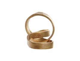 Figura Decorativa Dkd Home Decor Dourado Abstrato.