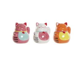 Mealheiro Dkd Home Decor Dolomite Gato (3) (12 X .