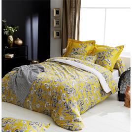 Tradilinge  Conjunto de roupa de cama BOTANIC SOLEIL  Amarelo  220x240 cm.Casa >Conjunto de roupa de cama