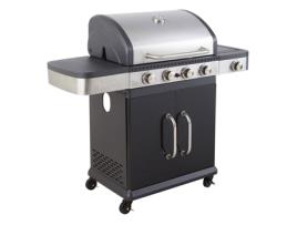 Barbacue a Gás COOK'IN GARDEN Fidgi (Aço - Cinzento 133 x 57 x 112 cm)