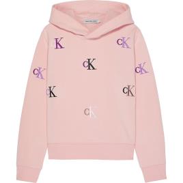 Calvin Klein Jeans Monogram Aop Hoodie  4 Years Menina