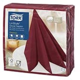 Guardanapos 39x39cm TORK Linstyle Bordeaux 1Fls 50un 3un