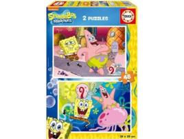 Puzzle BOB ESPONJA 2X48 Bob Esponja (Idade MÃ?Â?Ã?Â?Ã?Â?Ã?Â­nima: 3 Anos)