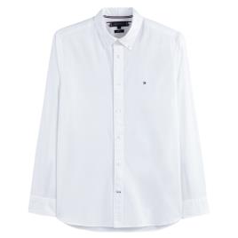 Tommy Hilfiger Camisa direita em popelina stretch