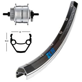 Winora Exal Zx 19 Qr Dynamo Shimano Dh3d32 Front Wheel  9 x 100 mm