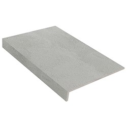 Degrau cerâmico RECER IMPERIAL DARK CIMENTO COM BORDA 30X60CM