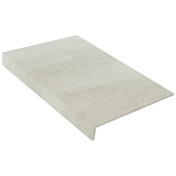 Degrau cerâmico RECER IMPERIAL GREY CIMENTO COM BORDA 30X60CM