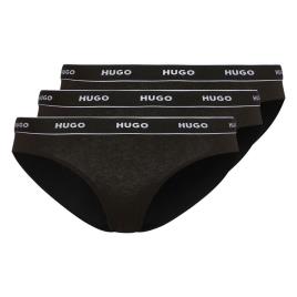 Hugo Stripe Brief 3 Units Preto 2XL Mulher