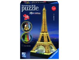 Puzzle 3D RAVENSBURGER Torre Eiffel: Edição Noite (216 Peças)