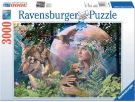 Puzzles RAVENSBURGER Wolven in de Maneschijn