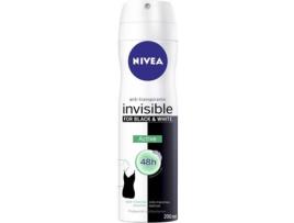 Desodorizante NIVEA Black & White Invisible Active Deo Vaporizador (200 ml)