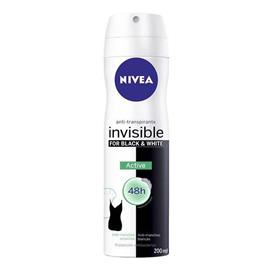 Desodorizante Spray Nivea Invisible Preto e White 200ml