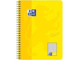 Caderno OXFORD 400086495 Amarelo (A4 - Quadriculado)