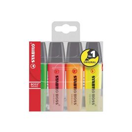 Marcadores fluor Stabilo Boss conjunto de 4 70/4-4 STABILO