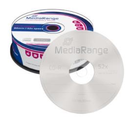 CD-R Mediarange 52x - Pack 25