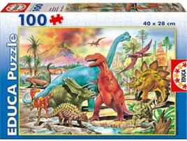 Puzzle  Dinosaurios (100 Peças)