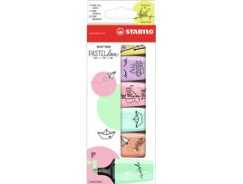 Pack 6 Marcadores STABILO Pastel Love