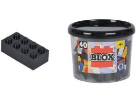 Construção  Blox 40 blocos pretos