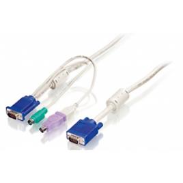 LEVELONE KVM CABOS TECL+RATO+MON (PS2+USB) 1.80MT