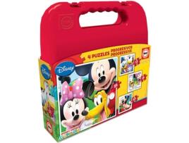 Puzzle EDUCA Malinha Progressivos Mickey (73 Peças)