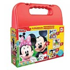 Set de 4 Puzzles Disney Mickey Mouse Progressive  (12-16-20-25 pcs)