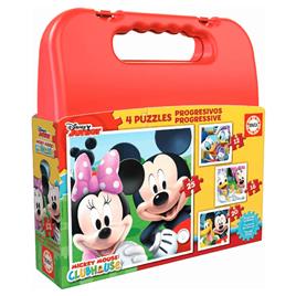 Educa - Mala 4 Puzzles Progressivos MIickey