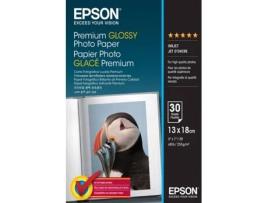 EPSON - Premium Glossy Photo Paper (13 x 18 cm: 30 Folhas)