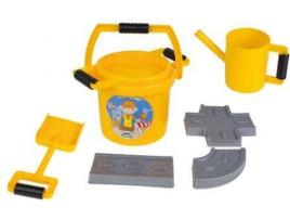 Brinquedos de Praia  Construção de Estradas (Amarelo - 7 Peças)