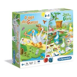 Jogo 2 em 1 - Jogo dos Gansos e Jogo da Glória CLEMENTONI