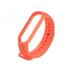 Bracelete Silicone  para Mi Band 5 - Laranja